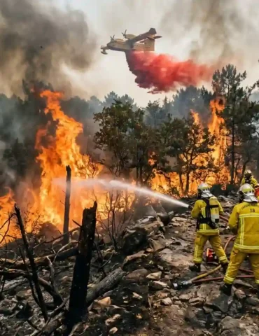 حرائق فرنسا فرنسا: حرائق غابات واسعة جنوب باريس تجبر آلاف السكان على مغادرة منازلهم