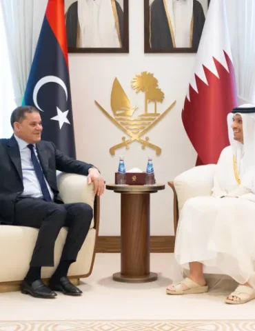 قطر ليبيا محادثات قطرية ليبية في الدوحة